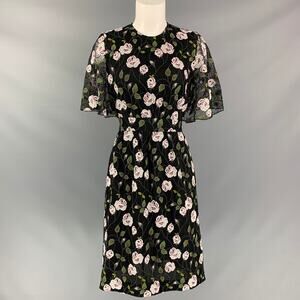 Eyelet GIAMBATTISTA VALLI Size XS Black Cotton & Polyester Dress